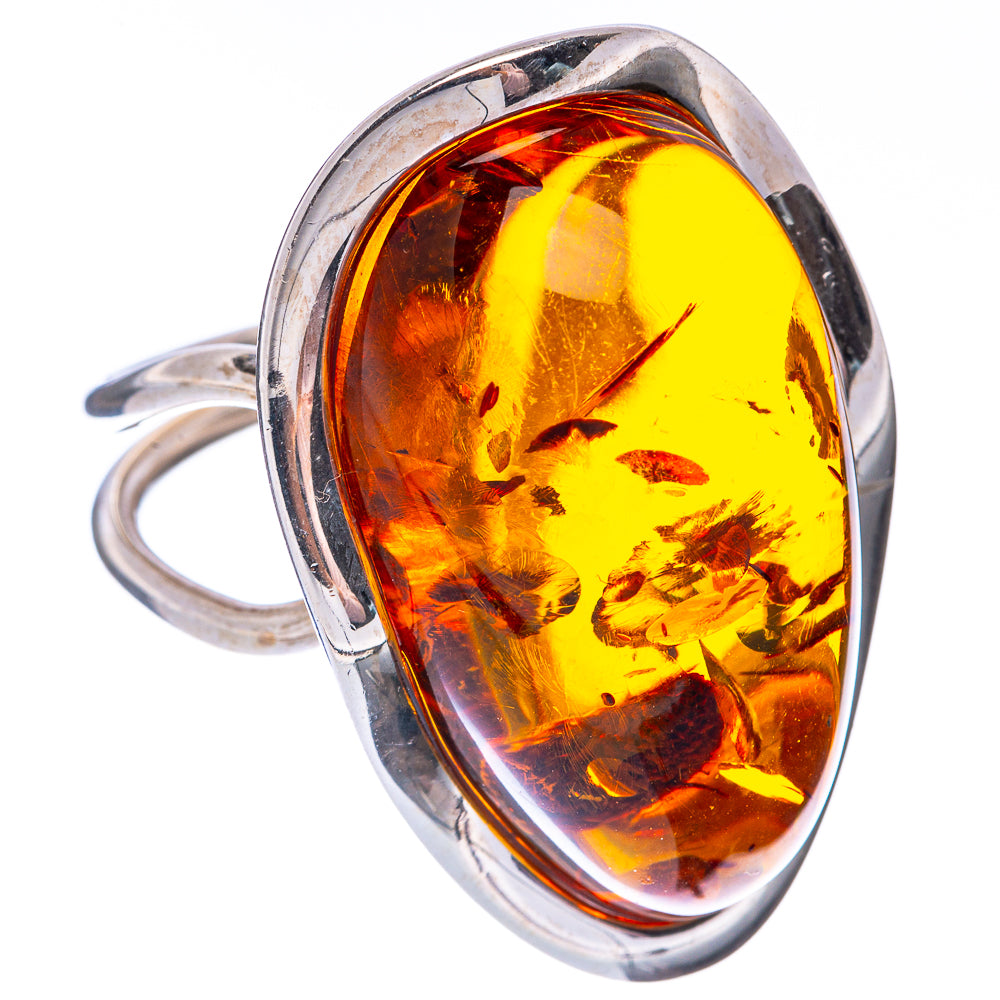 Baltic Amber Ring Size 8.75 (925 Sterling Silver) R1912