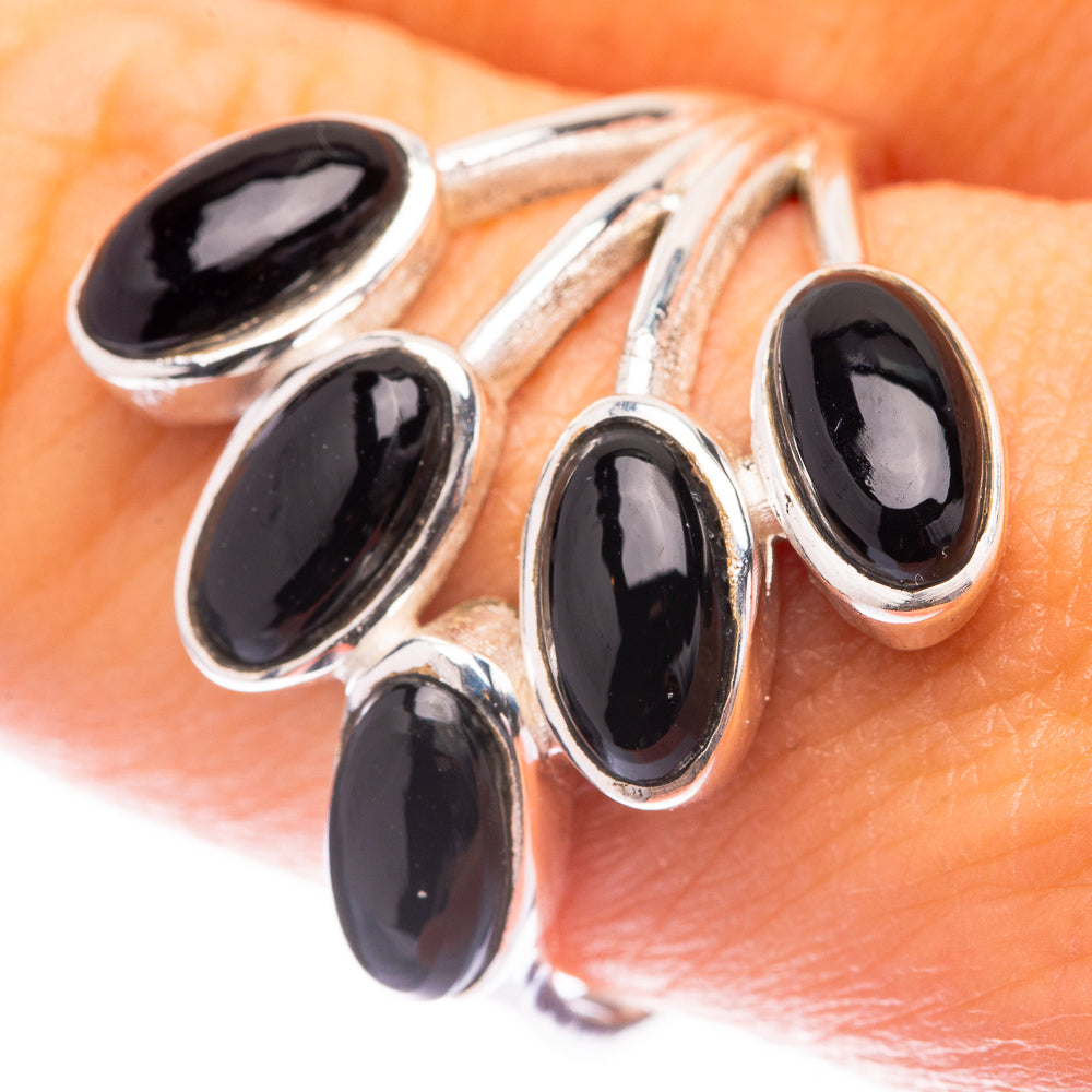 Black Onyx Ring Size 9.75 (925 Sterling Silver) R141492