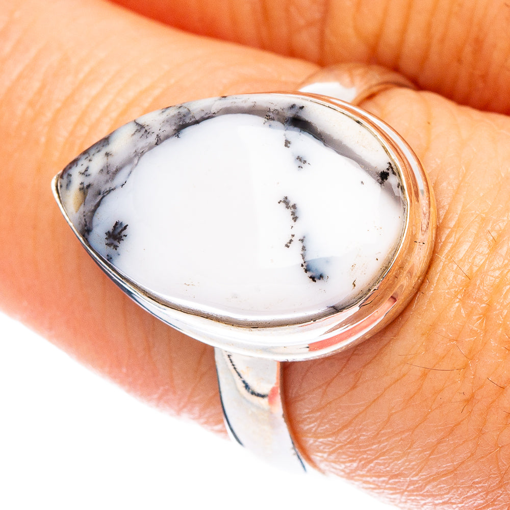 Dendritic Opal Ring Size 7.75 (925 Sterling Silver) R4988