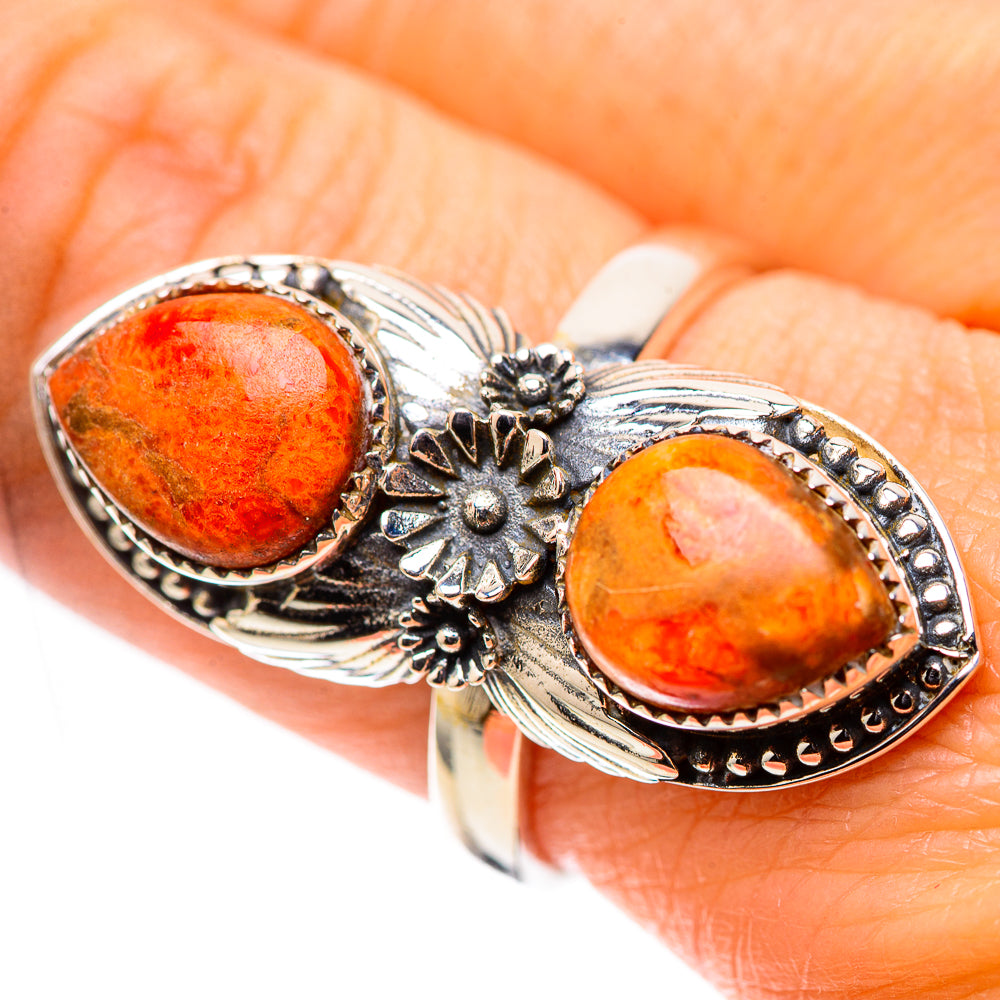 Sponge Coral 925 Sterling Silver Ring Size 8.5 (925 Sterling Silver) RING139458