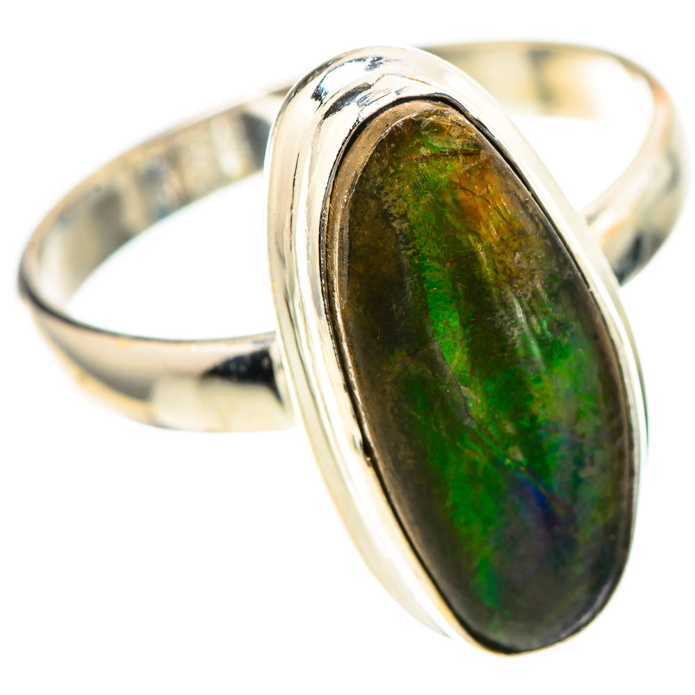 Canadian Ammolite 925 Sterling Silver Ring Size 11.75 (925 Sterling Silver) RING139380