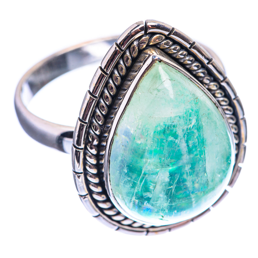 Green Moonstone Ring Size 10.25 (925 Sterling Silver) R141924