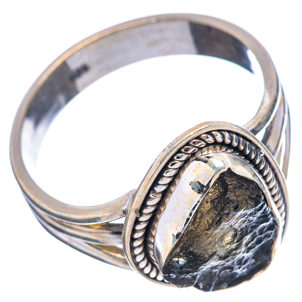 Moldavite Ring Size 9 (.925 Sterling Silver)