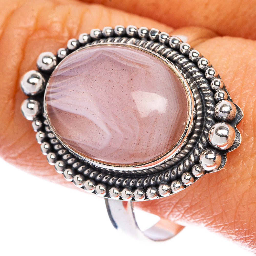 Banded Agate Ring Size 11 (925 Sterling Silver) R1131