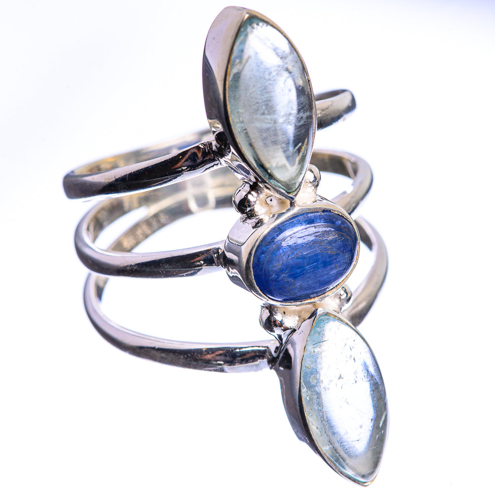 Kyanite, Aquamarine 925 Sterling Silver Ring Size 8