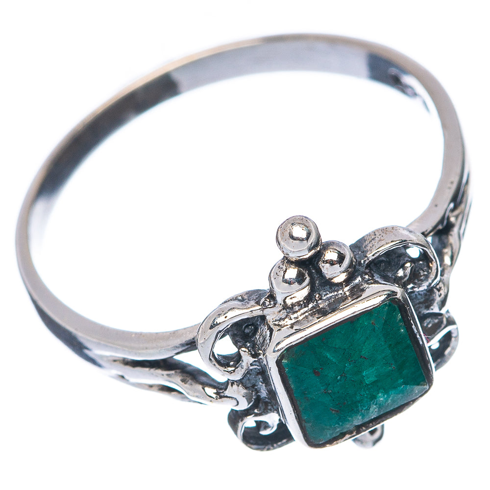 Emerald Dainty Ring Size 8 (925 Sterling Silver) R145914