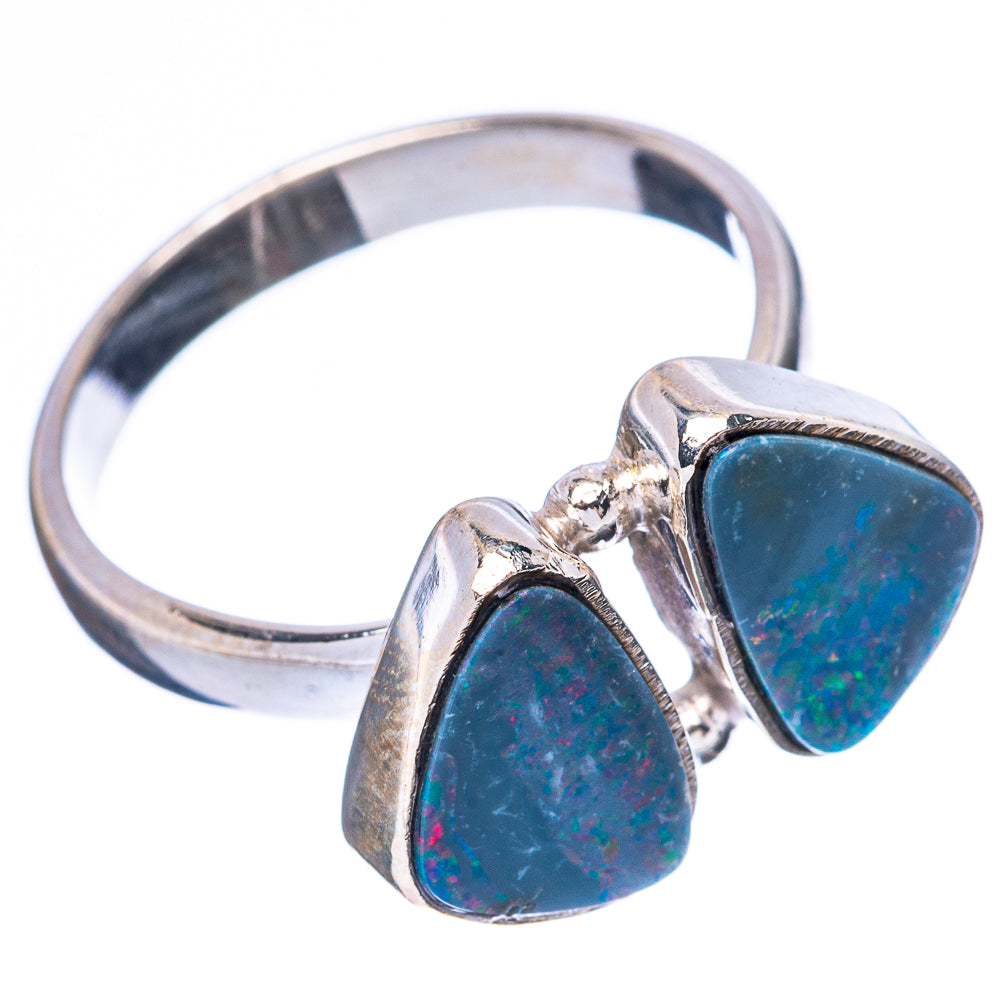 Rare Doublet Opal Ring Size 7.25 (925 Sterling Silver) R4300