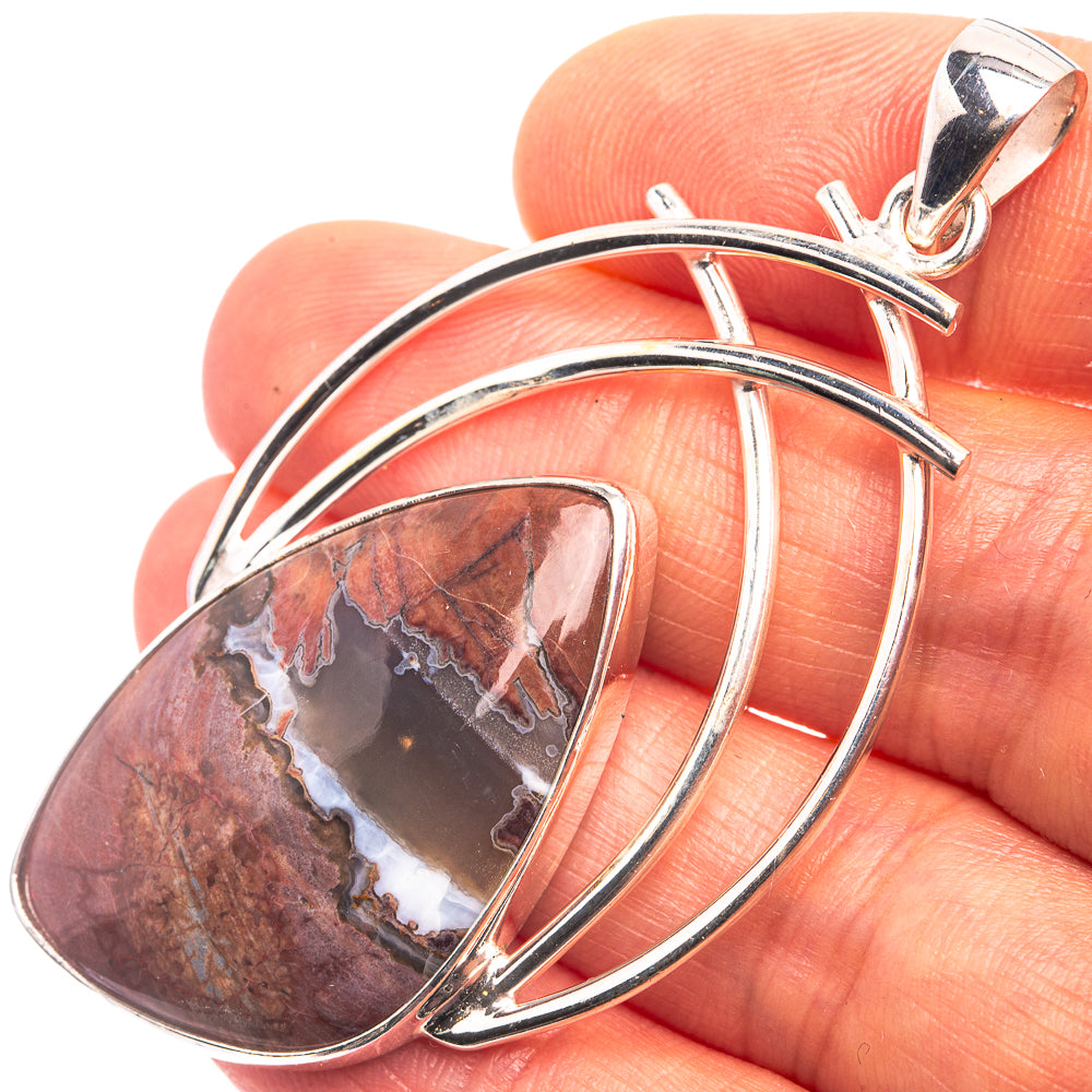 Butterfly Jasper Pendant 2 3/8" (925 Sterling Silver) P38898