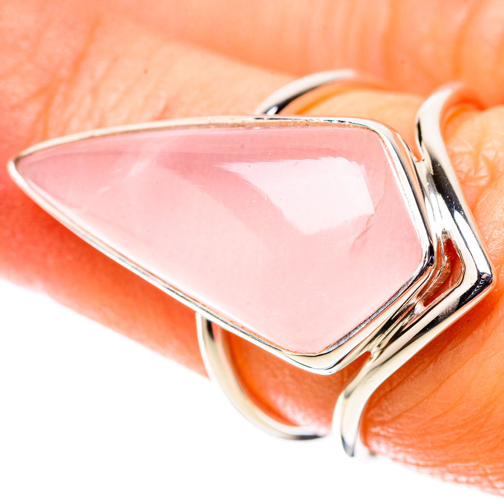 Premium Rose Quartz Ring Size 6.5 (925 Sterling Silver) RING138093