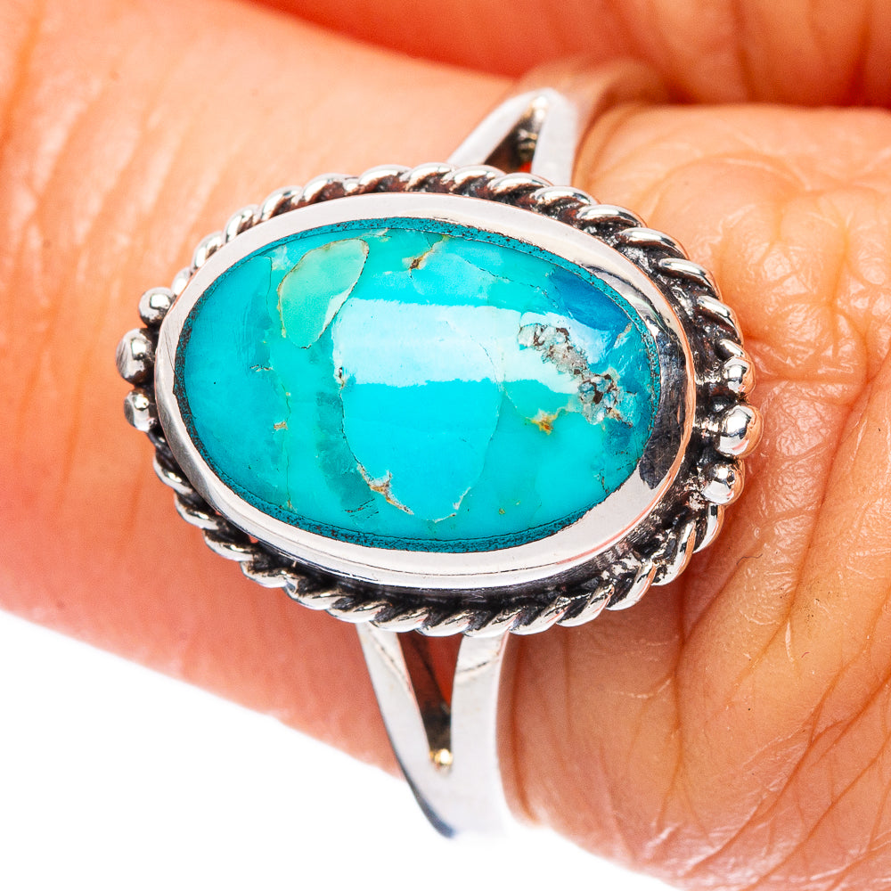 Rare Arizona Turquoise Ring Size 5.75 (925 Sterling Silver) R4528