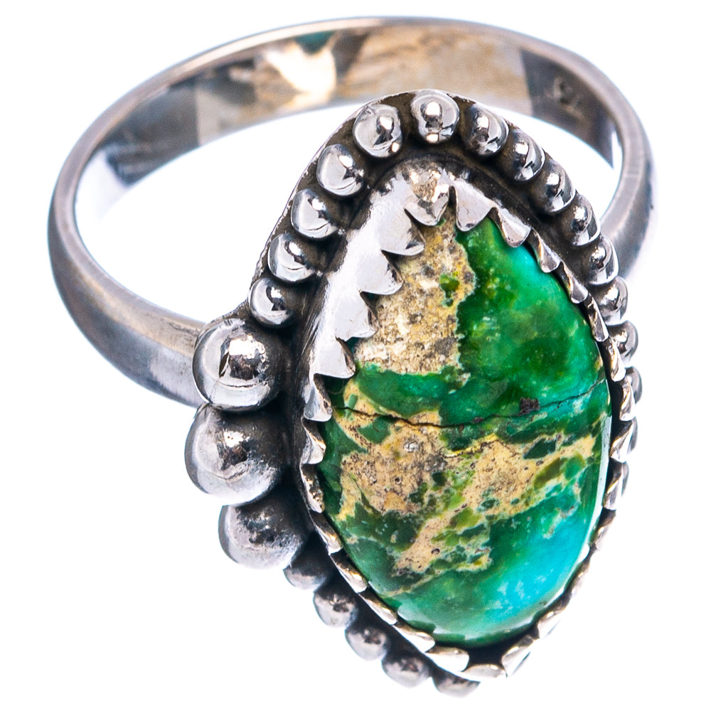 Rare Sonoran Gold Turquoise Ring Size 6.25 (.925 Sterling Silver)