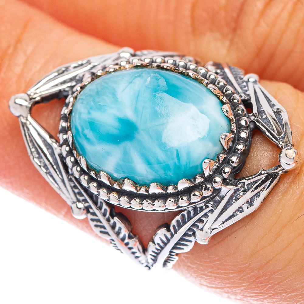 Larimar Ring Size 6.25 (925 Sterling Silver) R144621