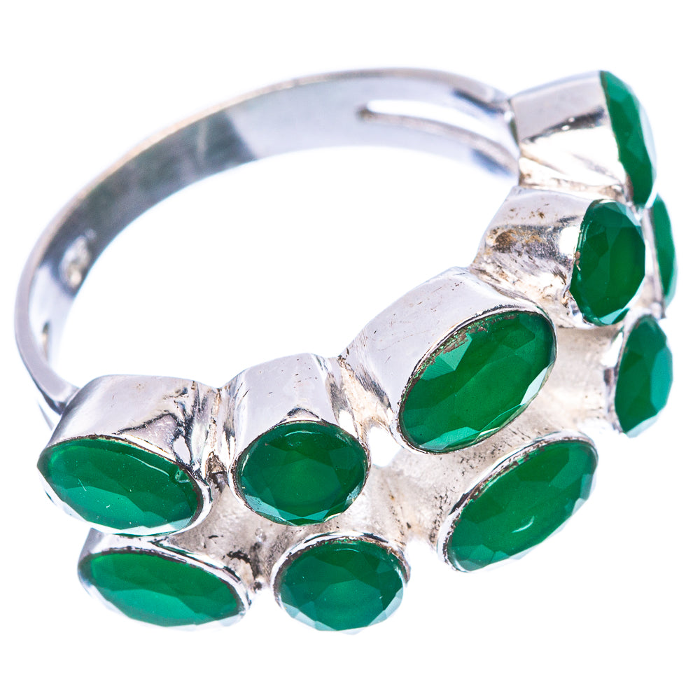 Green Onyx 925 Sterling Silver Ring Size 6.75 (925 Sterling Silver) R5450