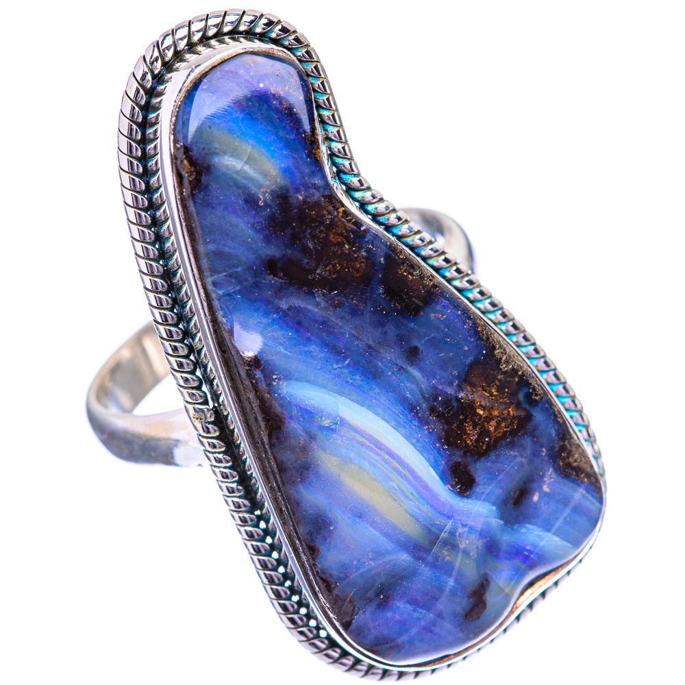 Huge Boulder Opal Ring Size 10.25 (925 Sterling Silver) R142737