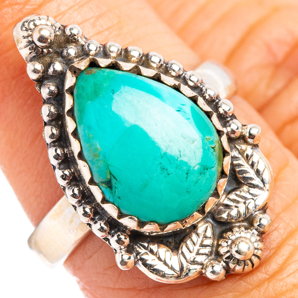 Mohave Turquoise Ring Size 7 (.925 Sterling Silver)