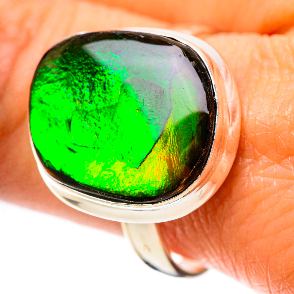 Ammolite Ring Size 10.5 (925 Sterling Silver) RING138838