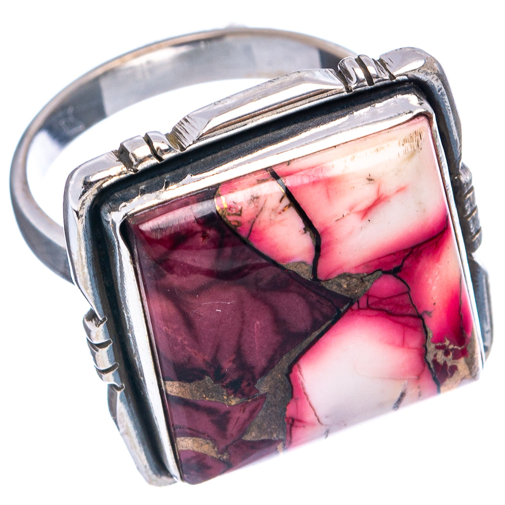 Red Dahlia Mohave Turquoise Ring Size 7 (.925 Sterling Silver)