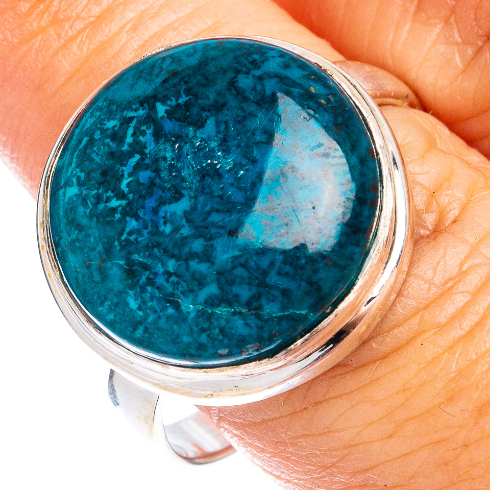 Shattuckite Ring Size 10 (925 Sterling Silver) R8485
