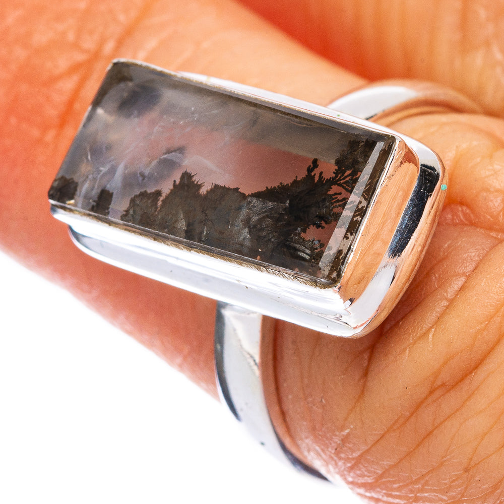 Scenic Dendritic Agate Ring Size 6.25 (925 Sterling Silver) R146727