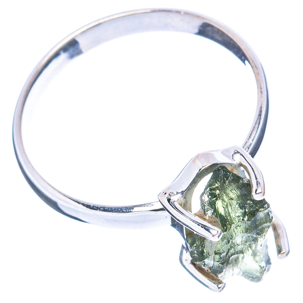 Rare Moldavite Ring Size 10 (.925 Sterling Silver)