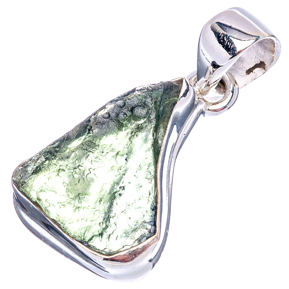 Rare Moldavite Pendant 1" (.925 Sterling Silver)
