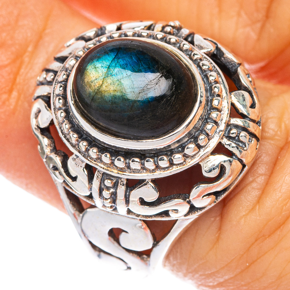 Labradorite Ring Size 6.25 (925 Sterling Silver) R1238