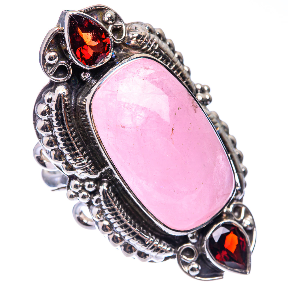 Signature Morganite, Garnet Ring Size 9 (925 Sterling Silver) R141724