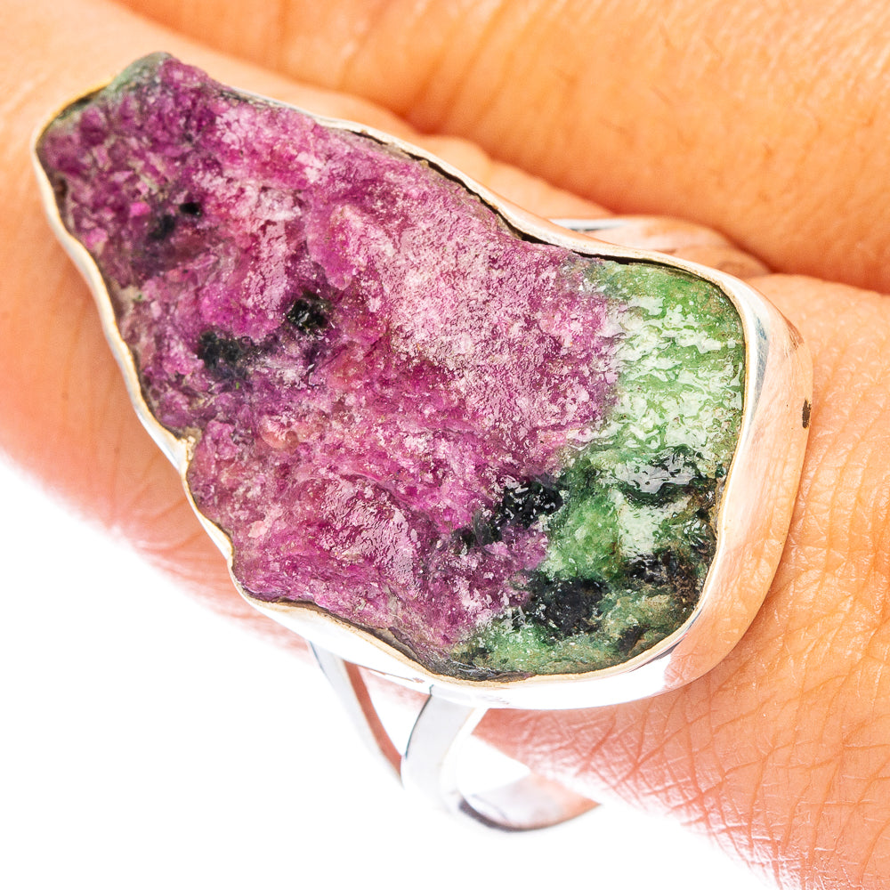 Ruby Zoisite Ring Size 11.25 (925 Sterling Silver) R7378