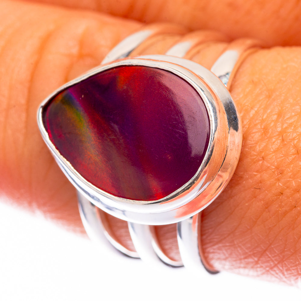 Aura Opal 925 Sterling Silver Ring Size 8 (925 Sterling Silver) RING140335