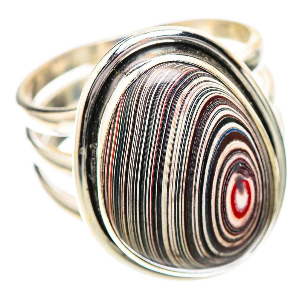 Fordite Ring Size 8.25 (925 Sterling Silver) RING139734