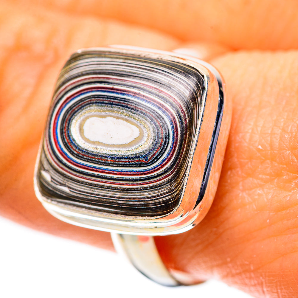 Fordite 925 Sterling Silver Ring Size 9 (925 Sterling Silver) RING139547