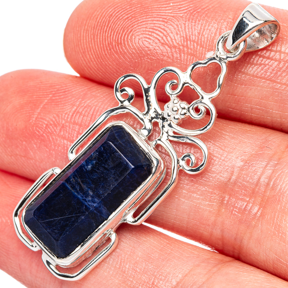 Asc Premium Sodalite Pendant 1 3/4" (925 Sterling Silver) P42250