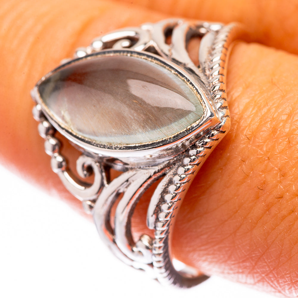 Natural Aquamarine Ring Size 10 (925 Sterling Silver) R140552