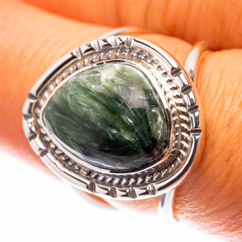 Premium Seraphinite Ring Size 6.75 (925 Sterling Silver) R141860