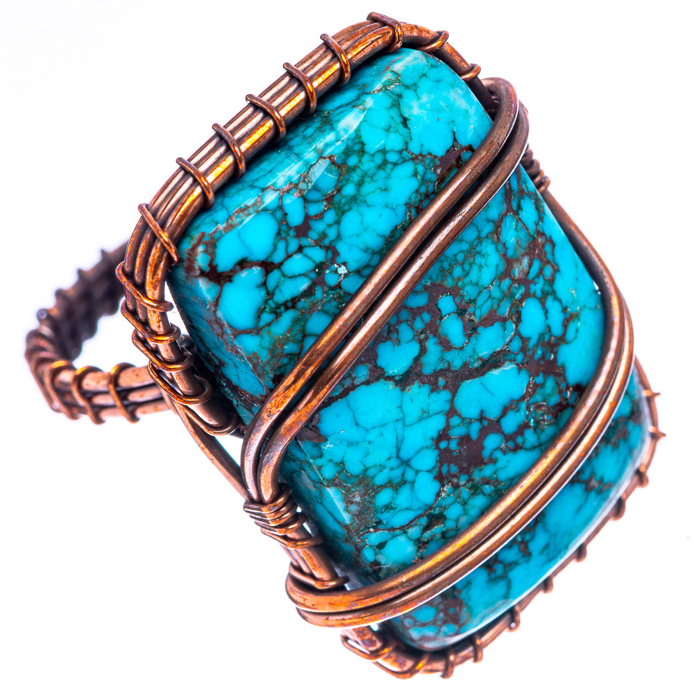 Turquoise Ring Size 7.75 (Oxidized Copper)
