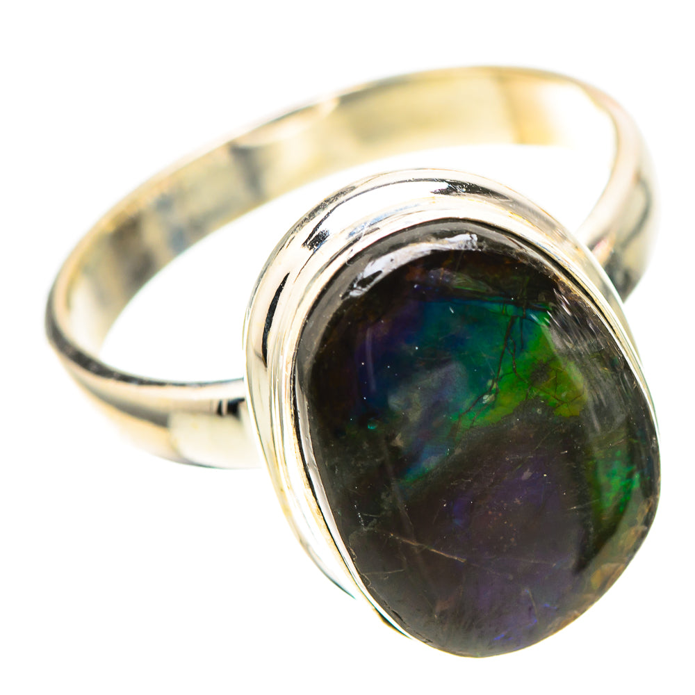 Canadian Ammolite 925 Sterling Silver Ring Size 9 (925 Sterling Silver) RING139323