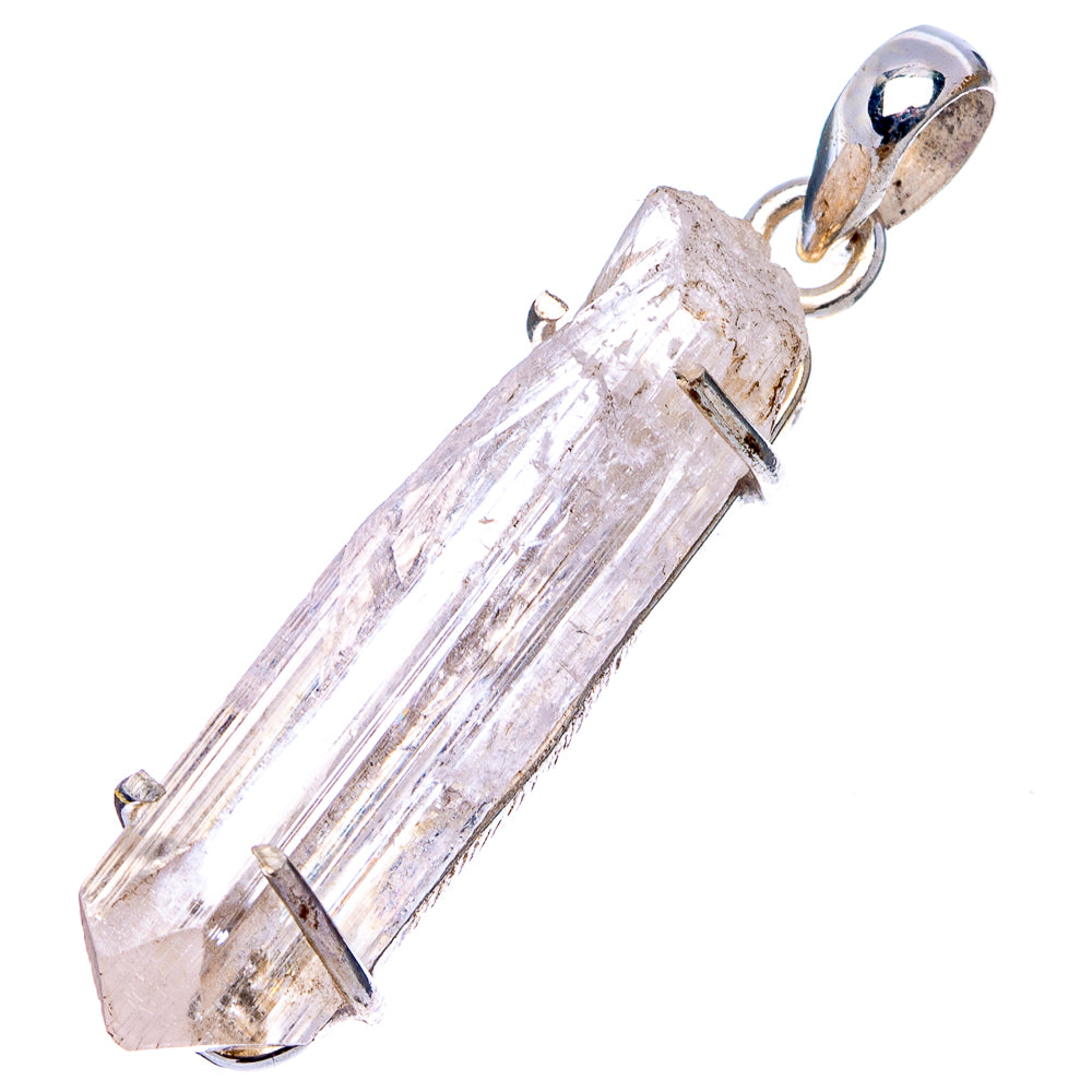 Raw Herkimer Diamond Pendant 1 5/8" (.925 Sterling Silver)