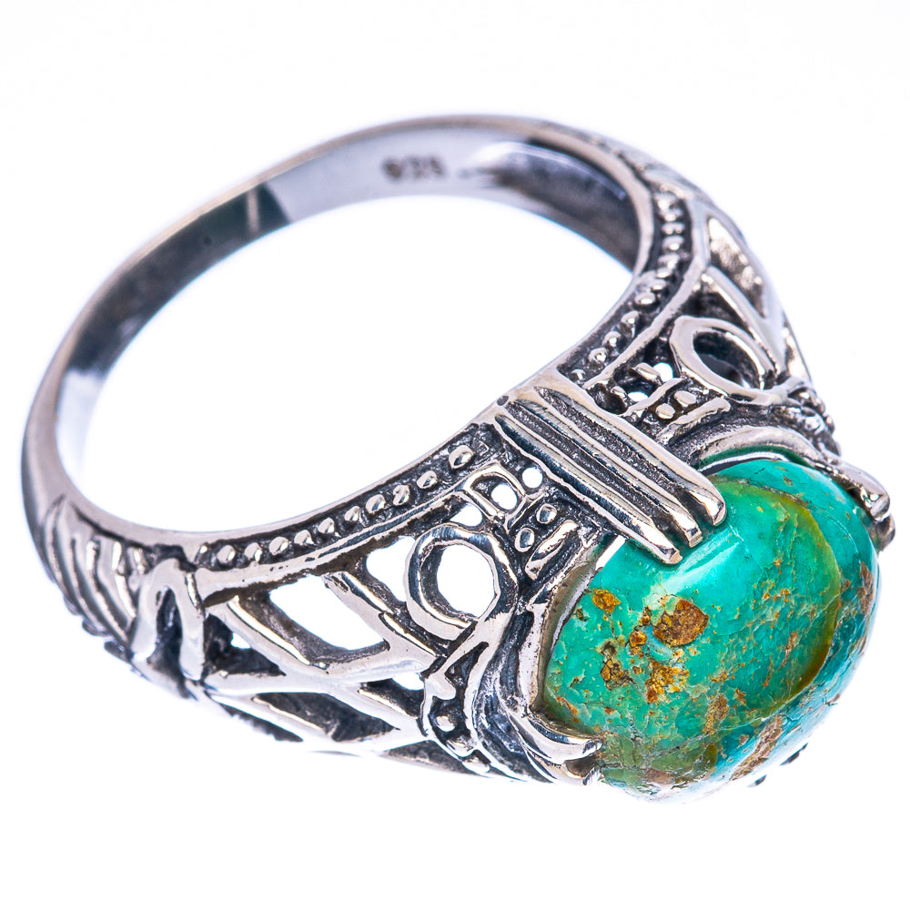 Rare Arizona Turquoise Ring Size 8.5 (925 Sterling Silver) R2970