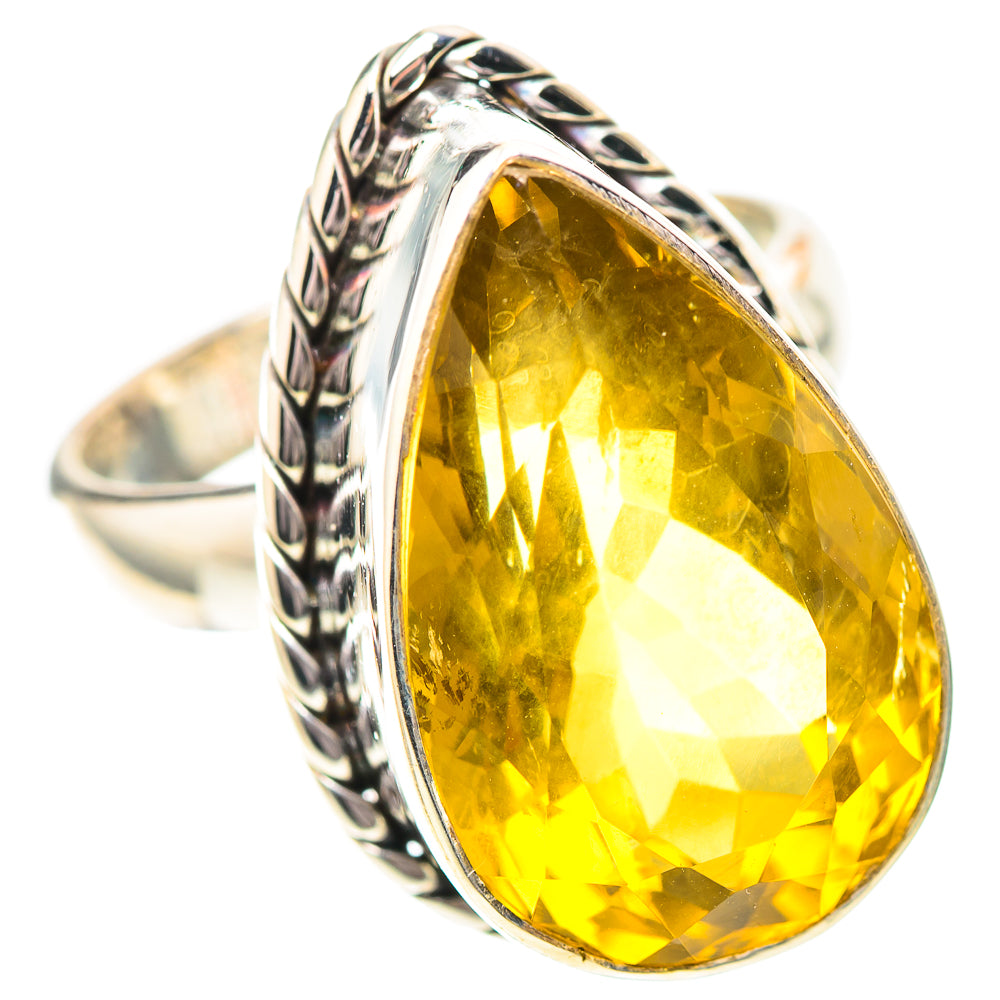 Faceted Citrine Ring Size 7.25 (925 Sterling Silver) RING138932