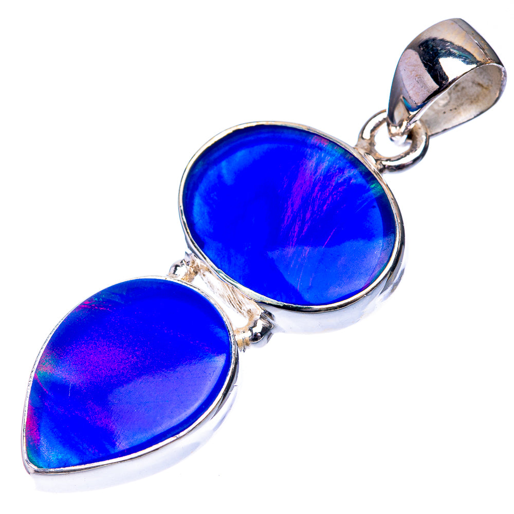 Aura Opal Pendant 1 5/8" (925 Sterling Silver) P39251
