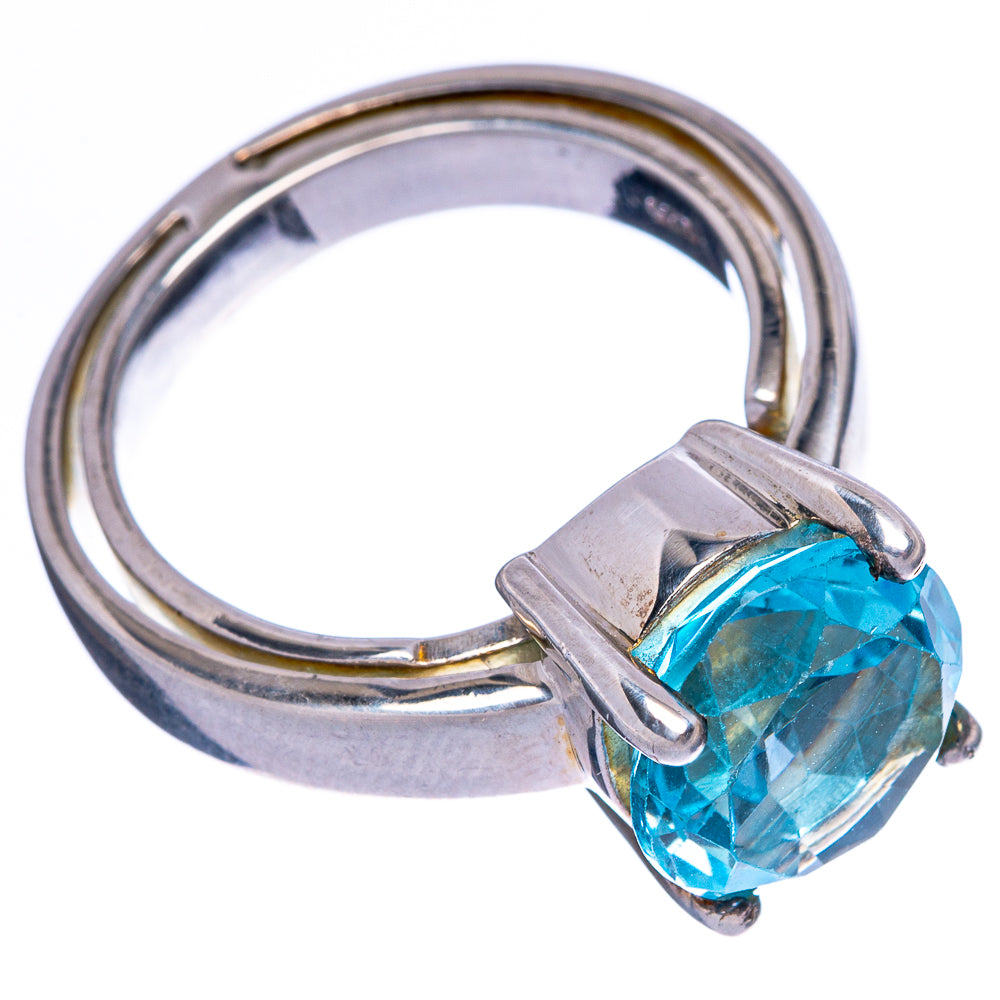 Rare Blue Topaz Ring Size 7.5 (925 Sterling Silver) R145958