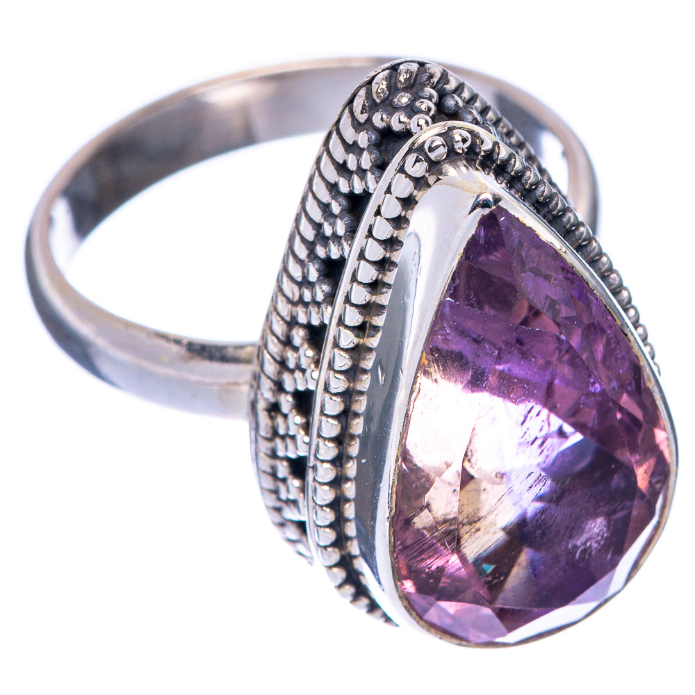 Large Faceted Ametrine Ring Size 8 (925 Sterling Silver) R144822