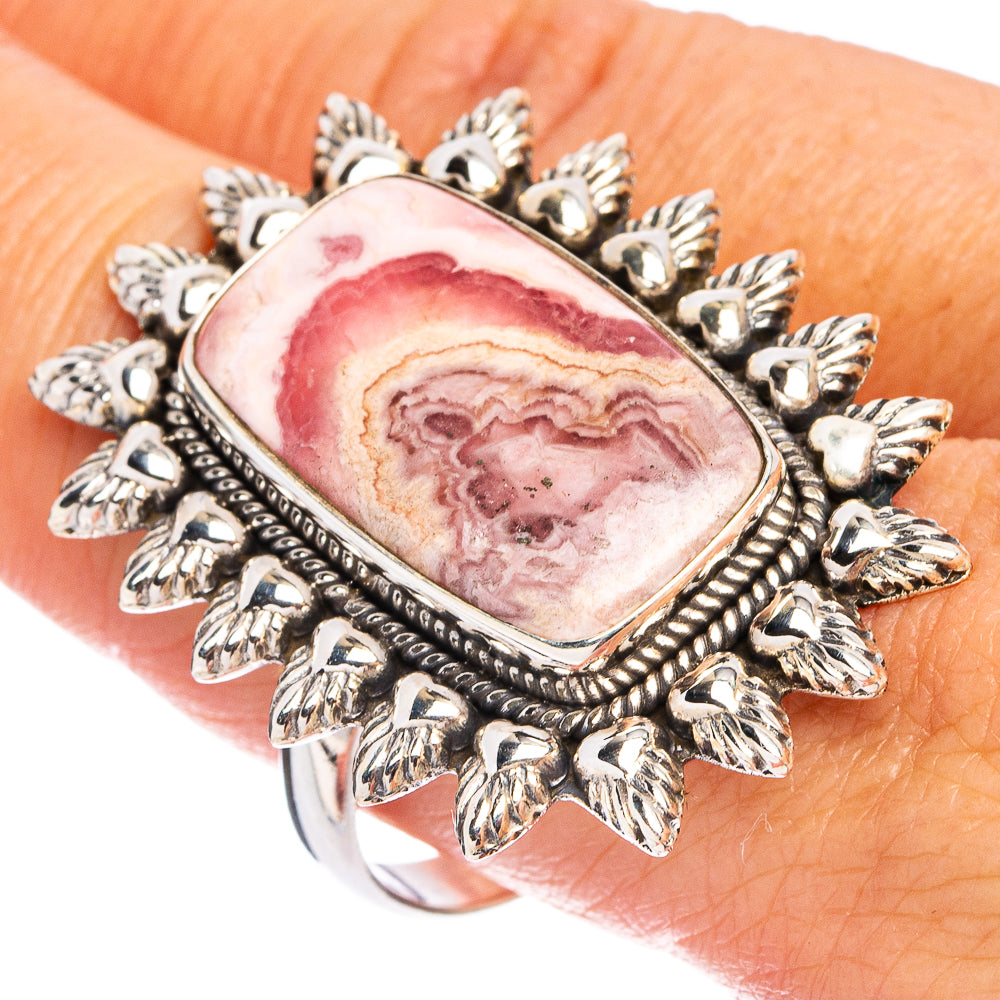 Rhodochrosite Ring Size 11 (.925 Sterling Silver)