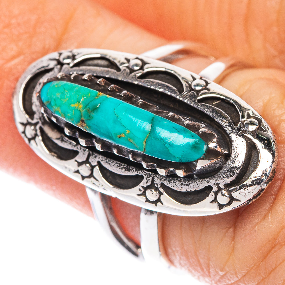 Rare Arizona Turquoise Ring Size 5.5 (925 Sterling Silver) R1511