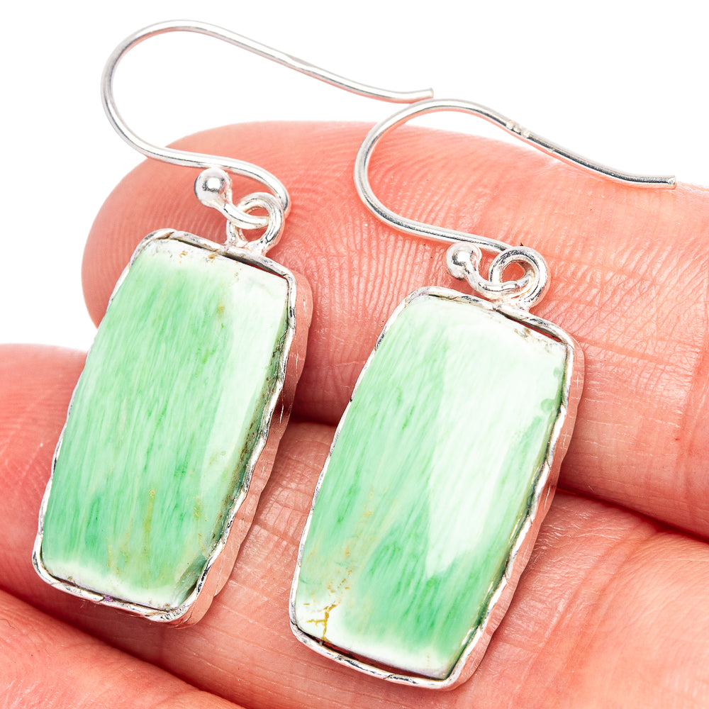 Kammererite Earrings 1 1/4" (925 Sterling Silver) E1121