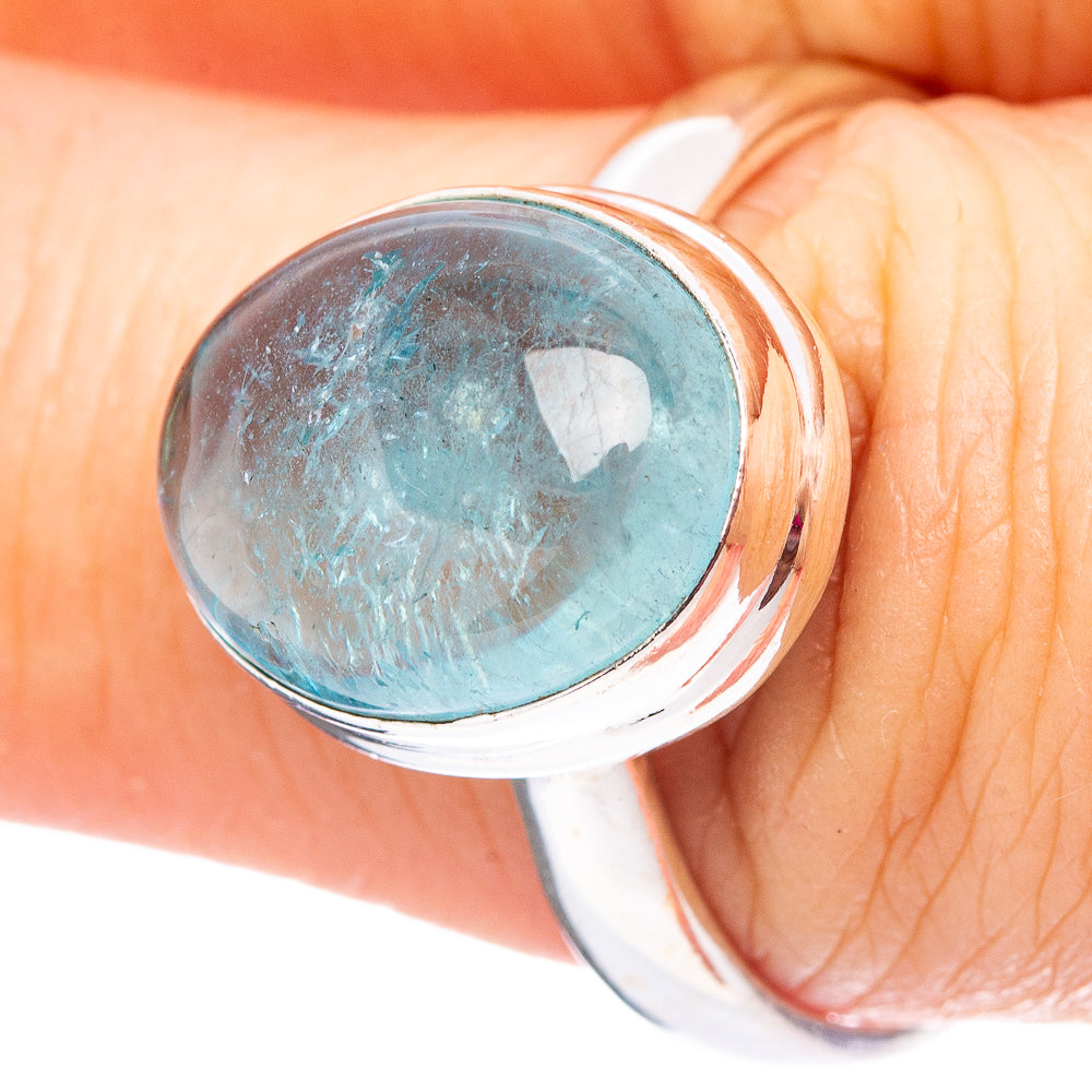 Aquamarine Ring Size 9 (.925 Sterling Silver)