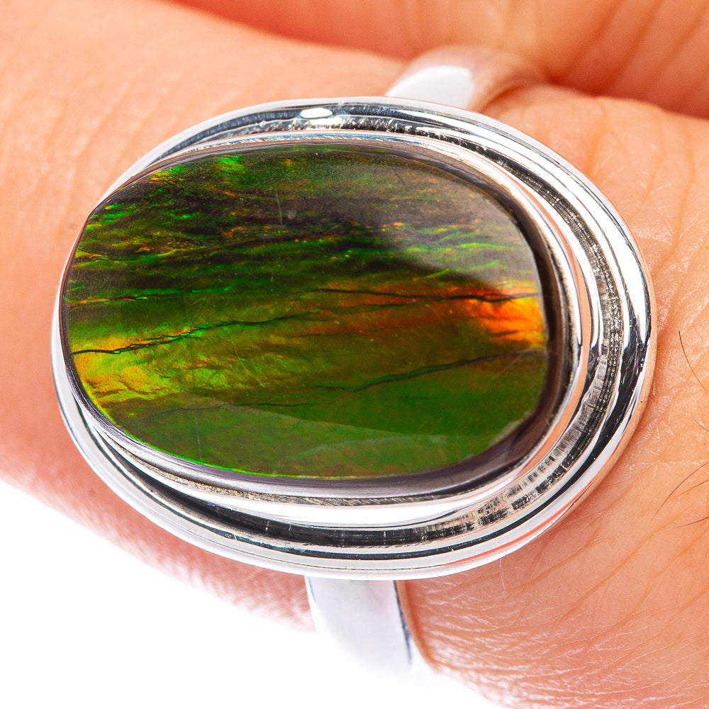 Ammolite Ring Size 7.75 (925 Sterling Silver) R144976