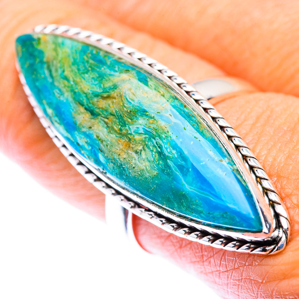 Large Peruvian Opal Ring Size 8.5 (925 Sterling Silver) RING140220
