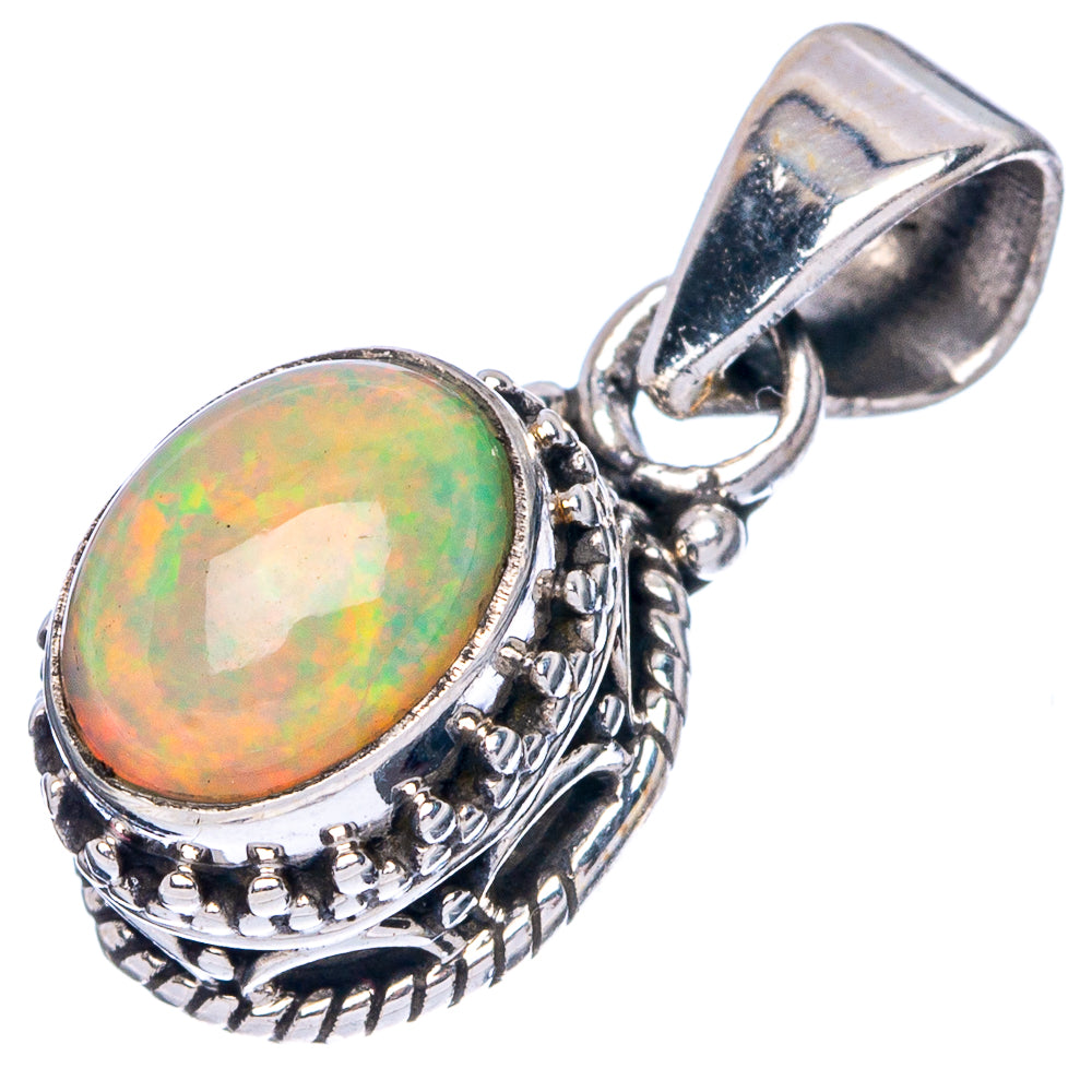 Rare Ethiopian Opal Pendant 7/8" (925 Sterling Silver) P42881