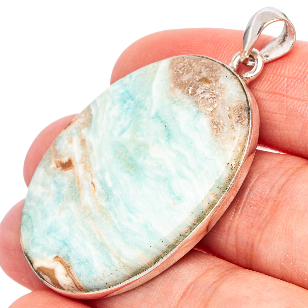 Larimar Pendant 2" (925 Sterling Silver) P43104